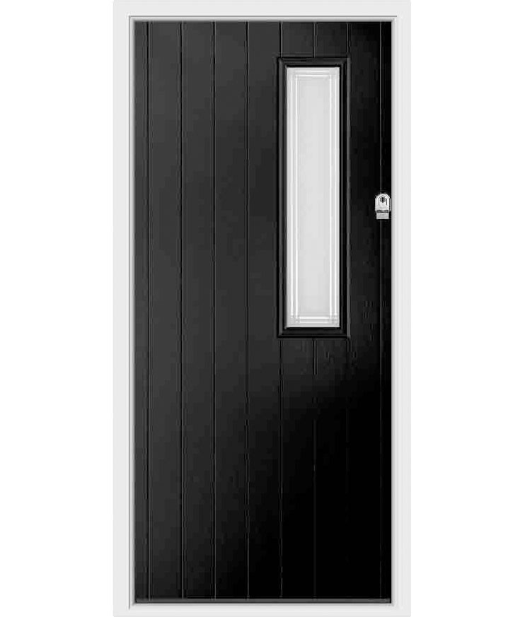 cửa nhựa composite màu đen