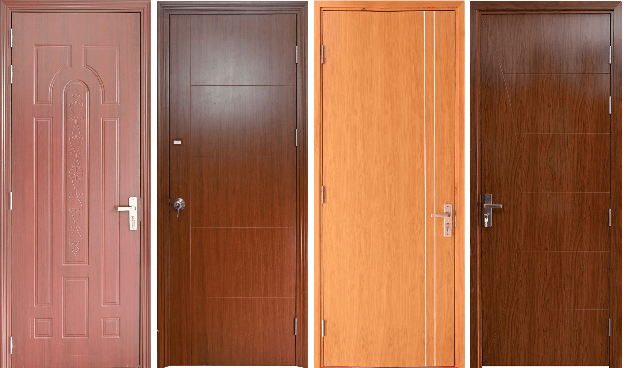 cửa nhựa composite phủ da